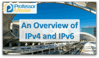 An Overview of IPv4 and IPv6 video title slide