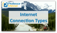 Internet Connection Types video title slide