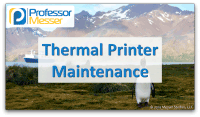 Thermal Printer Maintenance video title slide