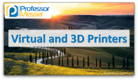 Virtual and 3D Printers video title slide
