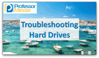 Troubleshooting Hard Drives video title slide