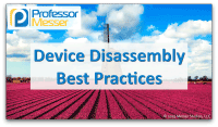 Device Disassembly Best Practices video title slide