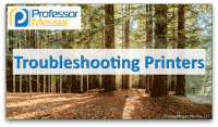 Troubleshooting Printers video title slide