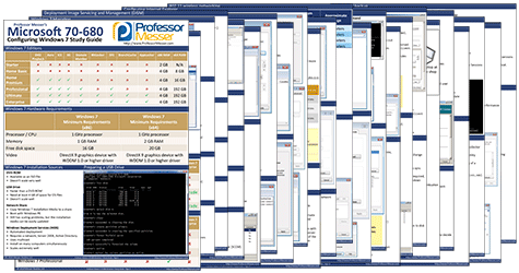 Professor Messer's Microsoft 70-680 Configuring Windows 7 Course Notes