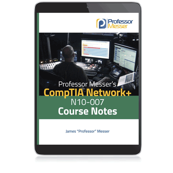 Picture of N10-007 Course Notes on a tablet