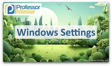 Windows Settings title slide