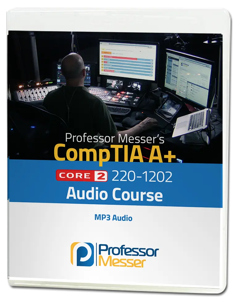 220-1202 Course Notes title page on a tablet