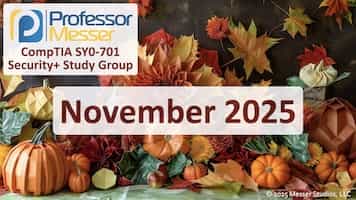 November 2025 Security+ Study Group title slide