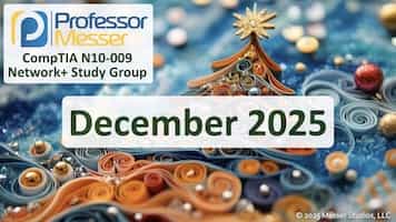 October 2025 Network+ N10-009 Study Group title slide