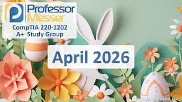 April 2026 A+ Study Group title slide