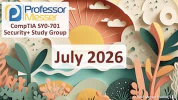 July 2026 Security+ Study Group title slide