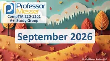 September 2026 A+ Core 1 Study Group title slide