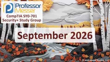 September 2026 Security+ Study Group title slide