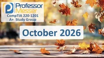 October 2026 A+ Core 1 Study Group title slide